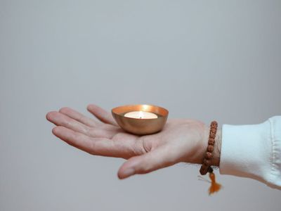 Close-up of a person in a calm, meditative state.